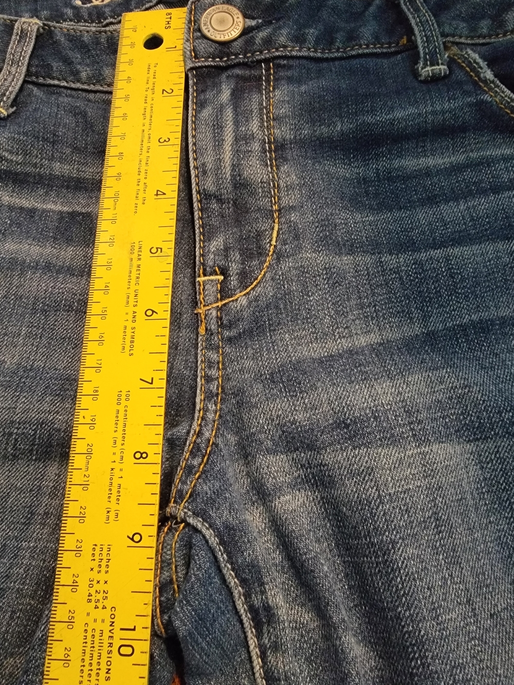 American Eagle Outfitters Medium Wash Skinny Jeans Size 14 - Picture 8 of 12